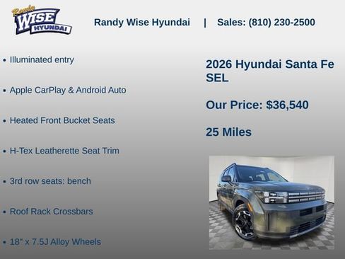 New 2026 Hyundai Santa Fe SEL image 15