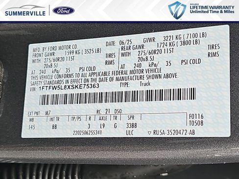 New 2025 Ford F150 Lariat w/ Equipment Group 501A Mid image 38