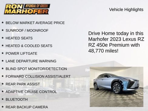 Used 2023 Lexus RZ 450e Premium w/ Technology Package AWD/4WD image 15
