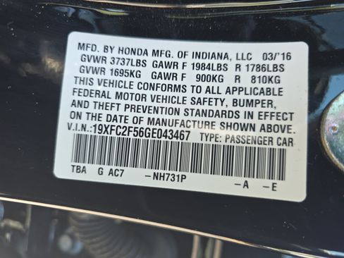 Used 2016 Honda Civic LX image 35