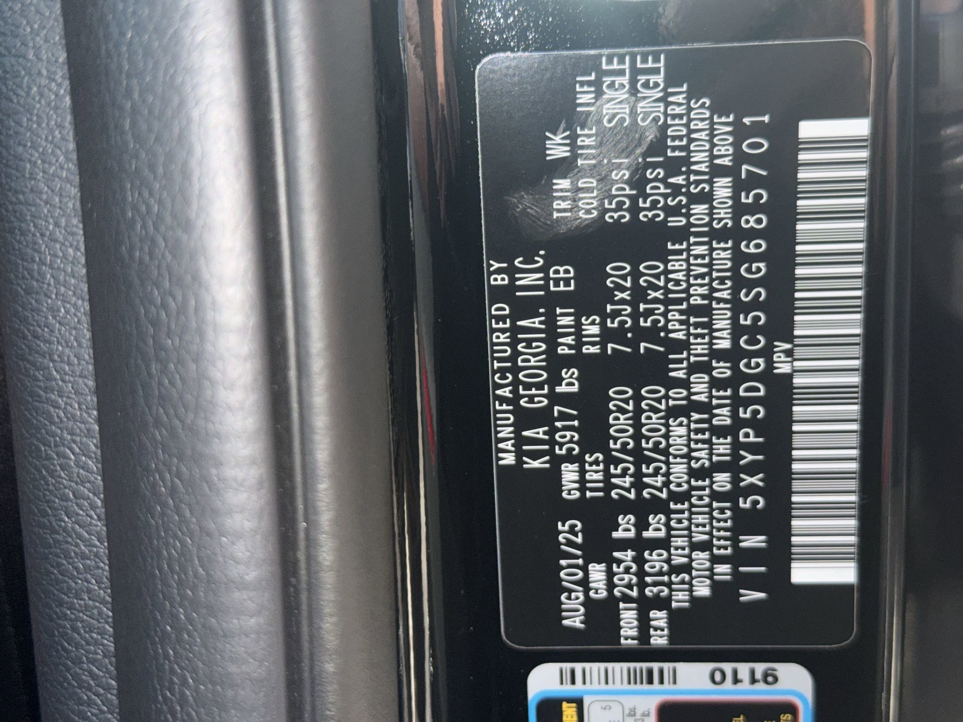 New 2025 Kia Telluride SX w/ SX Captain's Chair Package AWD/4WD image 30