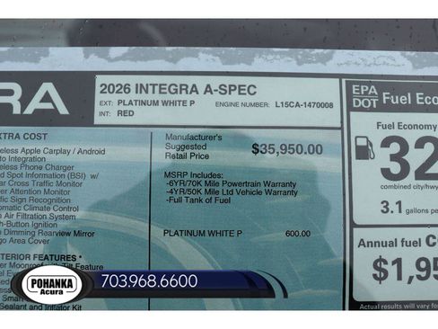 New 2026 Acura Integra A-Spec image 38