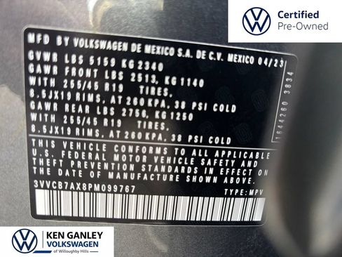 Certified 2023 Volkswagen Tiguan SE R-Line FWD image 10