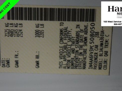 Certified 2023 Nissan Maxima Platinum w/ Sport Mat Group image 96