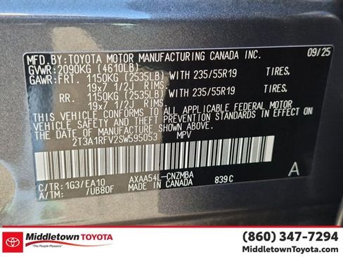 Used 2025 Toyota RAV4 XLE Premium w/ Weather Package AWD/4WD image 38