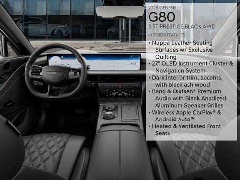 New 2026 Genesis G80 3.5T Prestige image 17