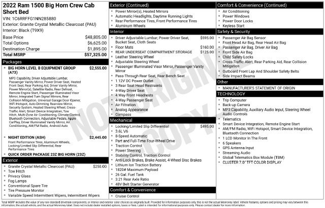 Used 2022 RAM 1500 Big Horn AWD/4WD image 26