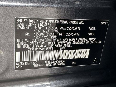 Used 2021 Toyota RAV4 Limited w/ Limited Grade Weather Package FWD image 30