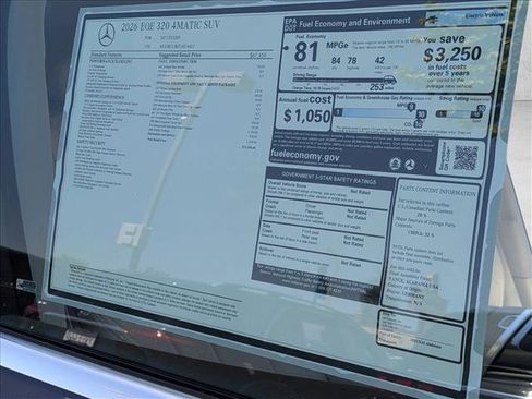 New 2026 Mercedes-Benz EQE 320 4MATIC SUV image 17