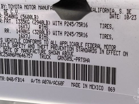 Used 2023 Toyota Tacoma SR AWD/4WD image 29