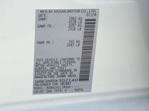 Certified 2025 Nissan Altima 2.5 SV image 21