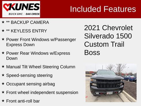 Used 2021 Chevrolet Silverado 1500 Custom Trail Boss image 2