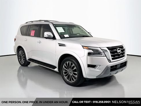 Certified 2024 Nissan Armada Platinum w/ Captain's Chairs Package AWD/4WD image 3