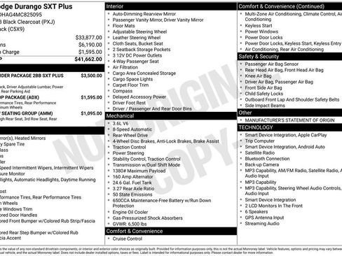 Used 2021 Dodge Durango SXT RWD image 6