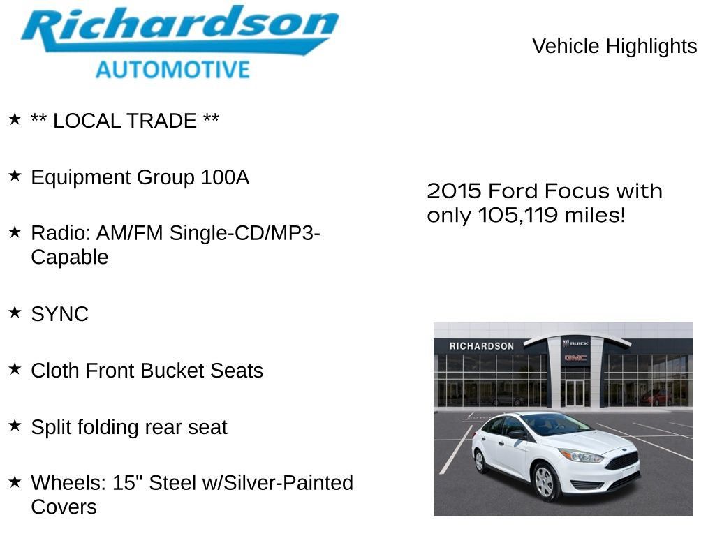 Used 2015 Ford Focus S FWD image 10