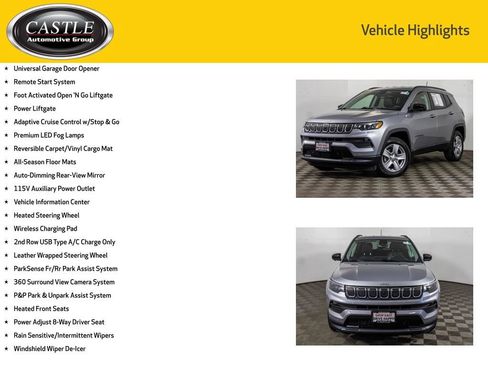 Used 2022 Jeep Compass Latitude w/ Convenience Group AWD/4WD image 12