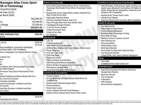 Used 2023 Volkswagen Atlas Cross Sport SE w/ Black Wheel Package image 3