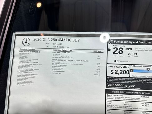 New 2026 Mercedes-Benz GLA 250 4MATIC image 16