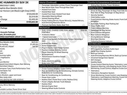 Used 2025 GMC Hummer EV 3X AWD/4WD image 3