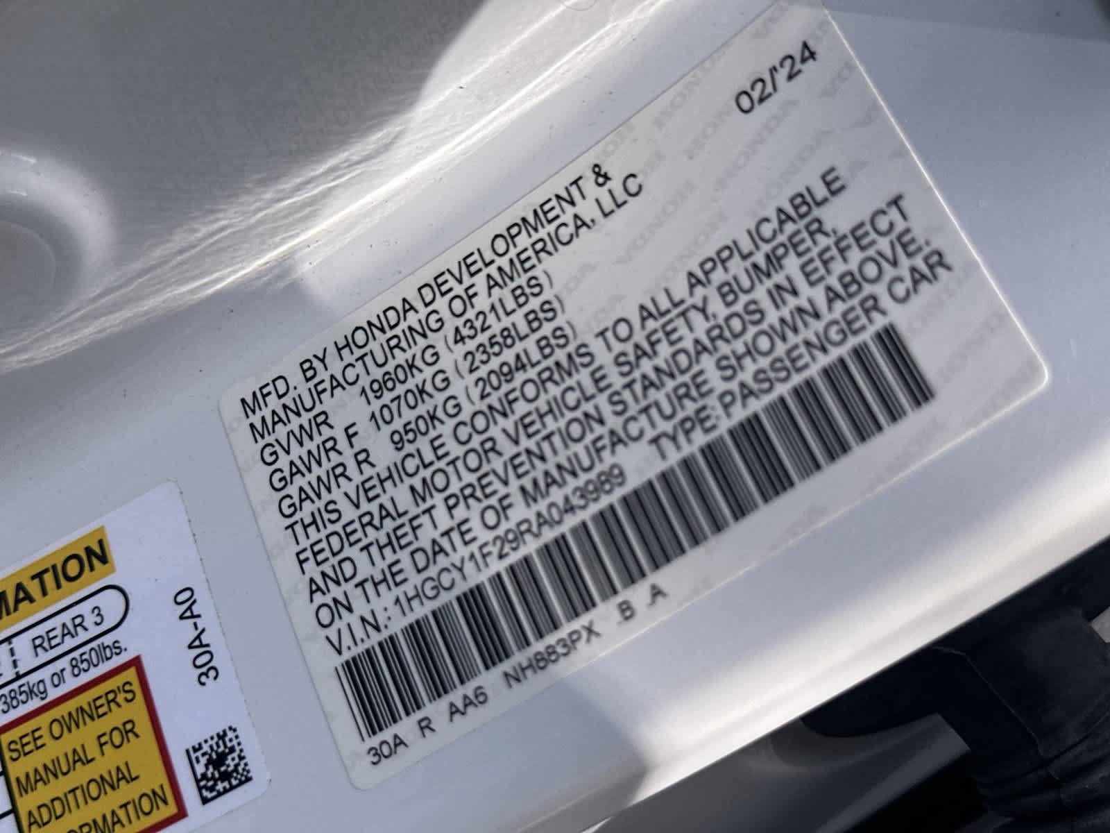 Used 2024 Honda Accord LX image 22