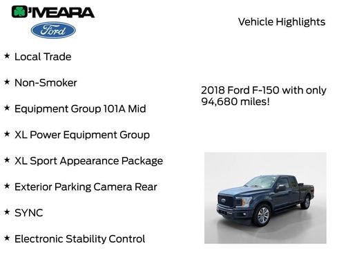 Used 2018 Ford F150 XL w/ Equipment Group 101A Mid RWD image 8