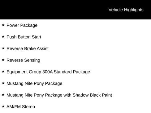 Used 2026 Ford Mustang GT w/ Mustang Nite Pony Package RWD image 8