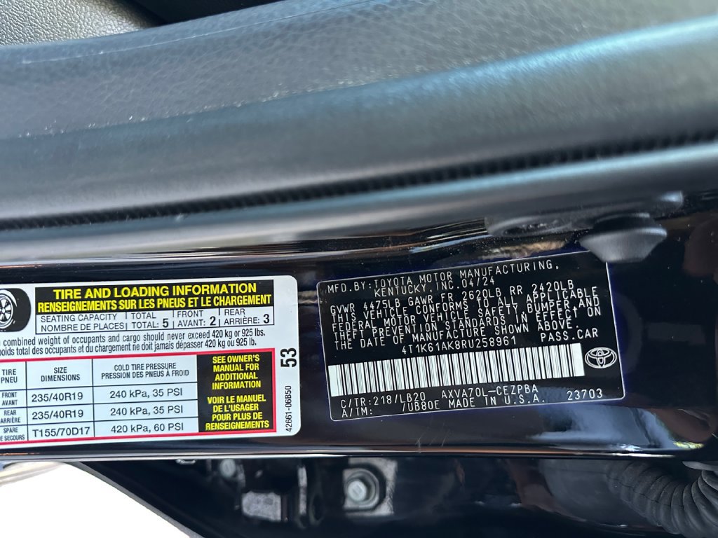 Used 2024 Toyota Camry XSE FWD image 25