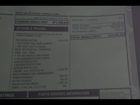 New 2026 Chevrolet Silverado 1500 ZR2 w/ ZR2 Bison Edition image 26