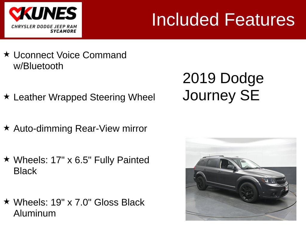 Used 2019 Dodge Journey SE w/ Connectivity Group FWD image 4