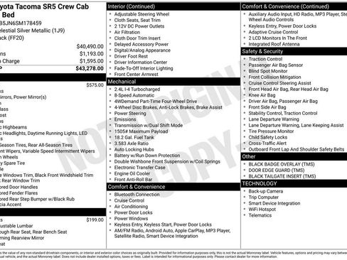 Used 2025 Toyota Tacoma SR5 AWD/4WD image 10