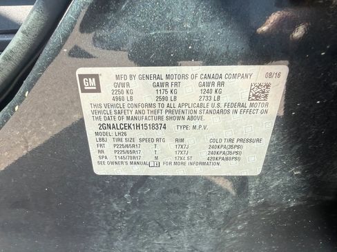 Used 2017 Chevrolet Equinox LT FWD image 30