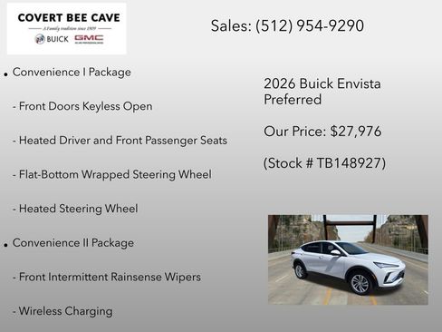New 2026 Buick Envista Sport Touring w/ Convenience I Package FWD image 12