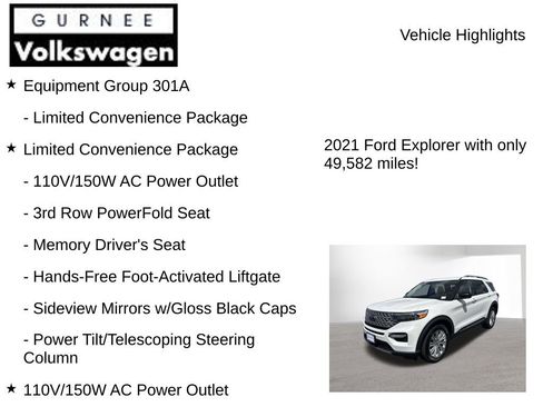 Used 2021 Ford Explorer Limited w/ Equipment Group 301A AWD/4WD image 8