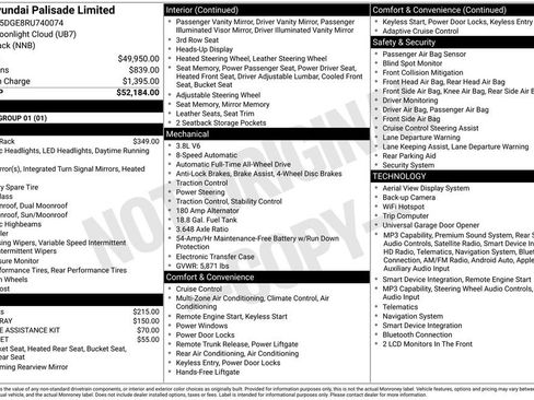 Certified 2024 Hyundai Palisade Limited AWD/4WD image 46