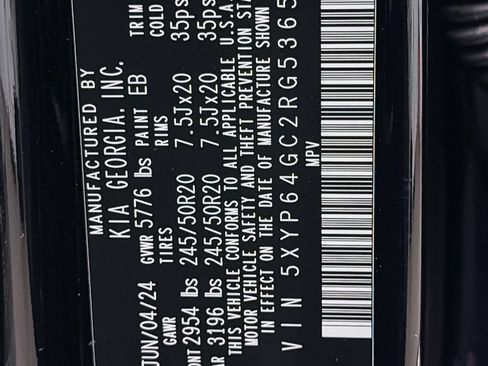 Used 2024 Kia Telluride S w/ S Sunroof Package FWD image 35