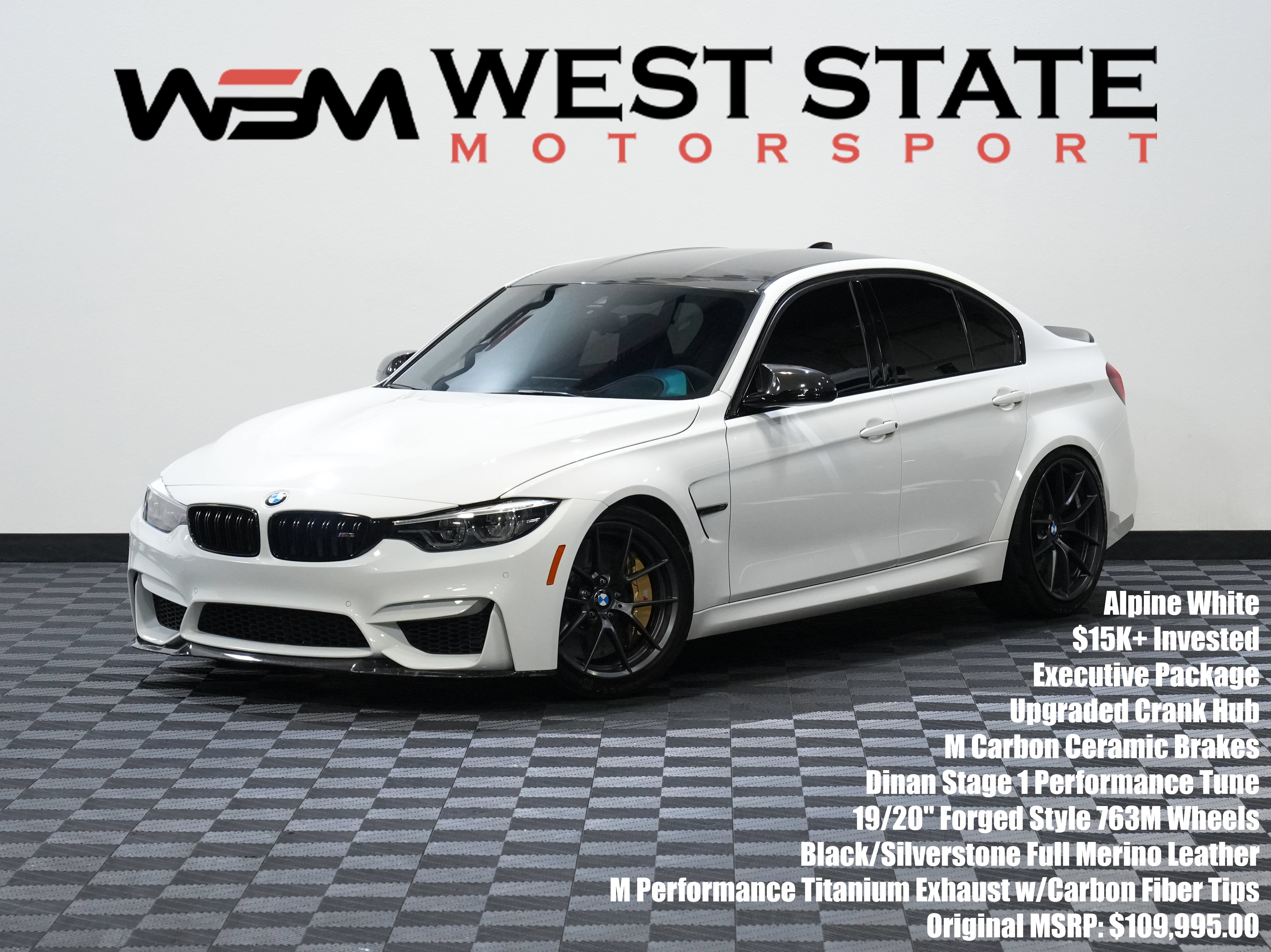 Used 2018 BMW M3 CS w/ Executive Package RWD image 1