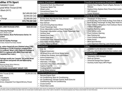 Used 2024 Cadillac XT6 Sport w/ LPO, Floor Liner Package image 34