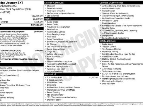 Used 2012 Dodge Journey SXT w/ Popular Equipment Group FWD image 25