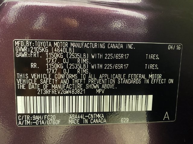 Used 2016 Toyota RAV4 XLE AWD/4WD image 24