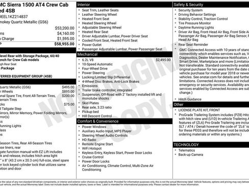 Used 2019 GMC Sierra 1500 AT4 AWD/4WD image 6