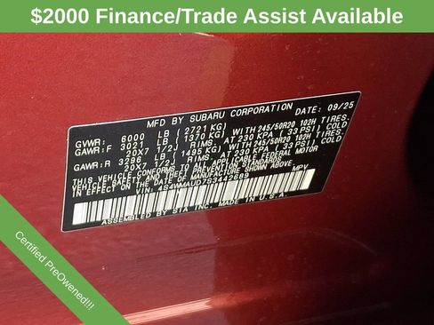 Used 2025 Subaru Ascent Touring AWD/4WD image 28