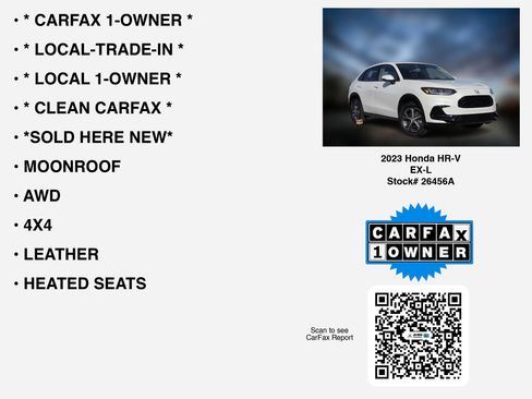 Certified 2023 Honda HR-V EX-L image 7