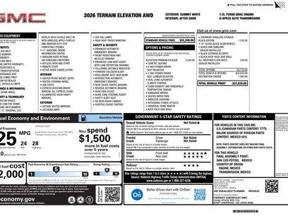 New 2026 GMC Terrain Elevation