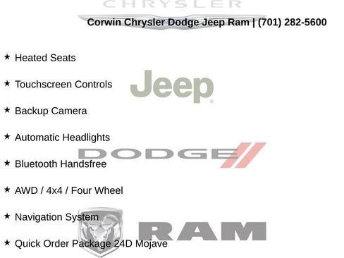 Certified 2023 Jeep Gladiator Mojave w/ Cold Weather Group AWD/4WD image 8
