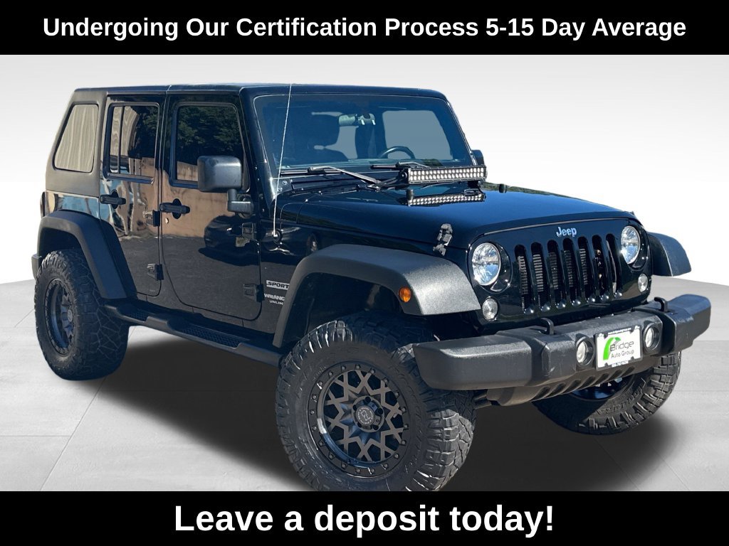 Used 2017 Jeep Wrangler Unlimited Sport w/ Connectivity Group AWD/4WD 360° Tour