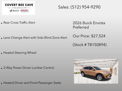New 2026 Buick Envista Sport Touring w/ Convenience I Package FWD image 19