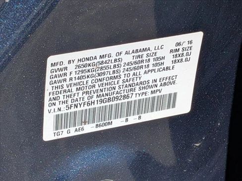 Used 2016 Honda Pilot LX image 24