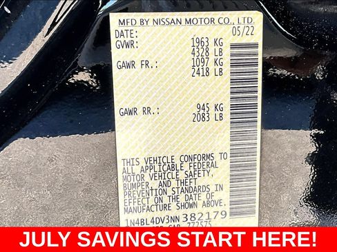 Used 2022 Nissan Altima 2.5 SV FWD image 23