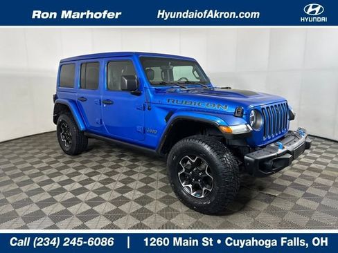 Used 2022 Jeep Wrangler Unlimited Rubicon 4xe w/ Steel Bumper Group image 1