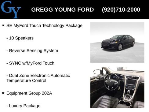 Used 2016 Ford Fusion SE w/ Equipment Group 202A image 7